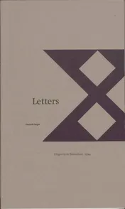 Omslag van Letters