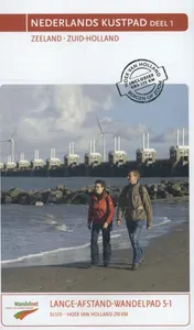 Omslag van Nederlands kustpad deel 1 Zeeland Zuid-Holland