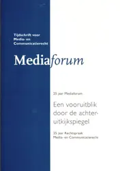 Omslag van 25 jaar mediaforum, een blik vooruit via de achteruitkijkspiegel