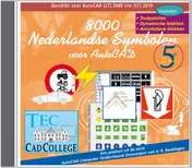 Omslag van 8000 Nederlandse Symbolen voor AutoCAD