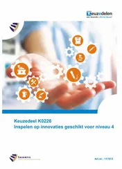 Omslag van Keuzedeel K0226 Inspelen op innovaties geschikt voor niveau 4 (folio versie)