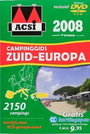 Omslag van ACSI Campinggids Zuid-Europa 2008