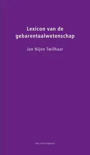 Omslag van Lexicon van de gebarentaalwetenschap