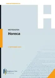 Omslag van Wetteksten Horeca