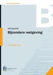Omslag van Wetteksten Bijzondere wetgeving