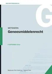 Omslag van Wetteksten Geneesmiddelenrecht