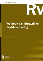 Omslag van Wetboek van Burgerlijke Rechtsvordering