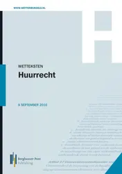 Omslag van Wetteksten Huurrecht