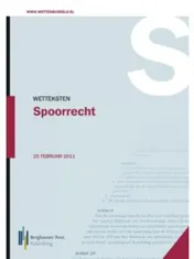 Omslag van Wetteksten Spoorrecht