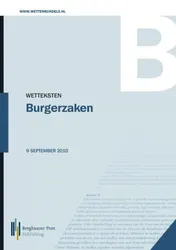 Omslag van Wetteksten Burgerzaken