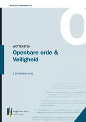 Omslag van Wetteksten Openbare orde & Veiligheid