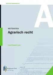Omslag van Wetteksten Agrarisch recht