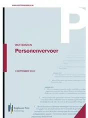 Omslag van Wetteksten personenvervoer