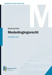 Omslag van Regelgeving mededingingsrecht