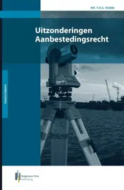 Omslag van Uitzonderingen Aanbestedingsrecht