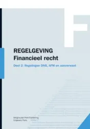 Omslag van 2 Regelingen DNB, AFM en aanverwant