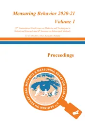 Omslag van Volume 1 of the Proceedings of the joint 12th International Conference on Methods and Techniques in Behavioral Research and 6th Seminar on Behavioral Methods to be held in Krakow, Poland, October 15-18, 2021