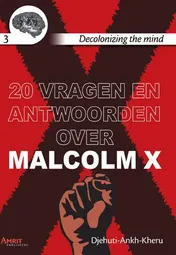 Omslag van 20 vragen en antwoorden over Malcolm X