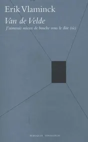 Omslag van Van de Velde