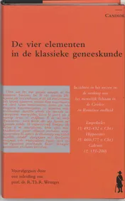 Omslag van De vier elementen in de klassieke geneeskunde