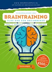Omslag van Neurocampus Braintraining Scheurkalender 2021
