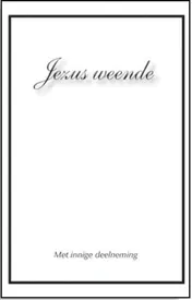 Omslag van Jezus weende