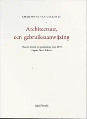 Omslag van Architectuur, een gebruiksaanwijzing