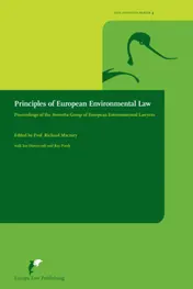 Omslag van Principles of European Environmental Law