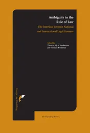 Omslag van Ambiguity in the Rule of law