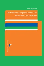 Omslag van The need for a European Contract Law