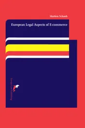 Omslag van European Legal Aspects of E-commerce