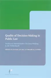 Omslag van Quality of Decision-making in Public Law