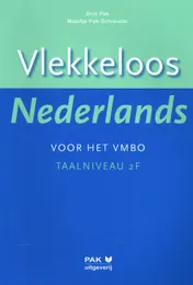Omslag van Vlekkeloos Nederlands voor het vmbo Taalniveau 2F