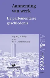 Omslag van Aanneming van werk, parlementaire geschiedenis