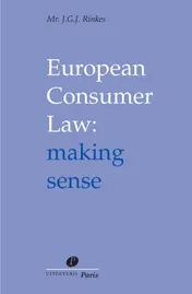 Omslag van European consumer law
