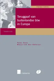Omslag van Teruggaaf van buitenlandse BTW in Europa