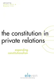 Omslag van The constitution in private relations