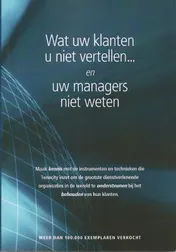 Omslag van Wat uw klanten u niet vertellen en uw managers niet weten