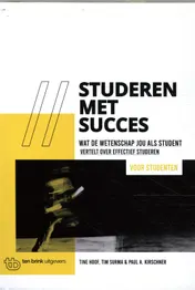 Omslag van Studeren met succes voor studenten