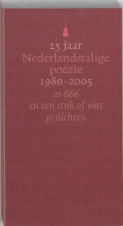 Omslag van 25 jaar Nederlandstalige Poezie-1980-2005
