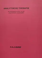 Omslag van Analytische therapie