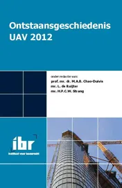 Omslag van Ontstaansgeschiedenis UAV 2012