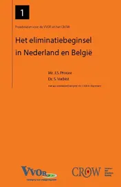 Omslag van Het eliminatiebeginsel in Nederland en Belgie