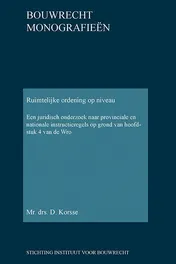 Omslag van Ruimtelijke ordening op niveau; Spatial planning at the right level