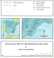 Omslag van Geological map of the Serón-Bacares area