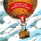 Omslag van Around the world in 80 days