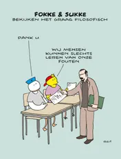Omslag van Fokke & sukke schrijfblok a4 lijn