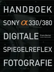 Omslag van Handboek Sony Alpha 330/380 Digitale Spiegelreflex Fotografie