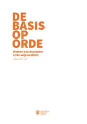 Omslag van De basis op orde