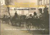 Omslag van De uitvaart van Ferdinand Domela Nieuwenhuis. 22 november 1919.